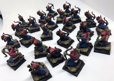 Warhammer Fantasy Battles Battle for Skull Pass Night Goblin Archers x24 (Painted)