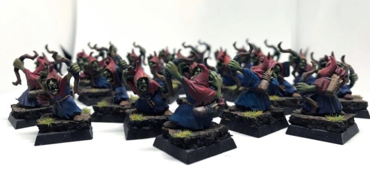 Warhammer Fantasy Battles Battle for Skull Pass Night Goblin Archers x24 (Painted)