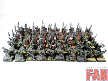 Warhammer Fantasy Battles Age of Sigmar Goblin Warband x60 (Pro-Painted)