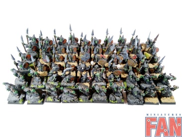Warhammer Fantasy Battles Age of Sigmar Goblin Warband x60 (Pro-Painted)