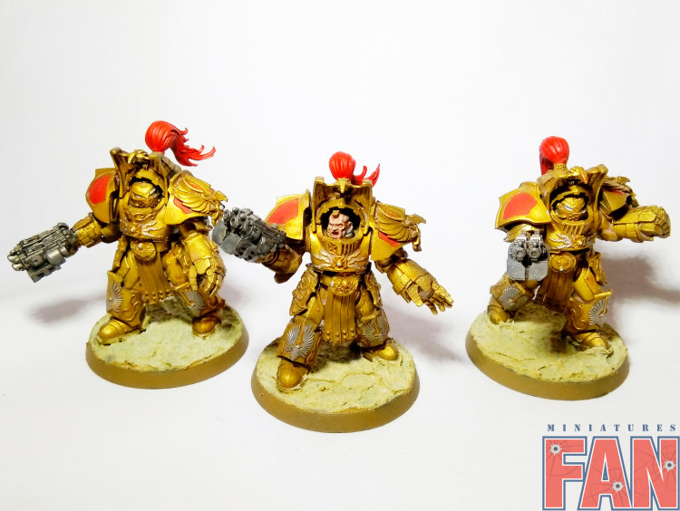 Warhammer 30k 40k Legio Custodes Aquilon Terminators x3 (Pro-Painted)