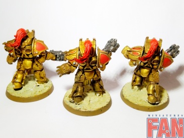 Warhammer 30k 40k Legio Custodes Aquilon Terminators x3 (Pro-Painted)