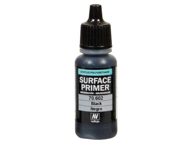 Грунтовка Vallejo Surface Primer: Black 70.602 (17 мл)