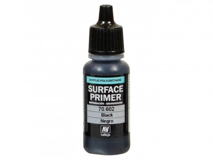 Грунтовка Vallejo Surface Primer: Black 70.602 (17 мл)