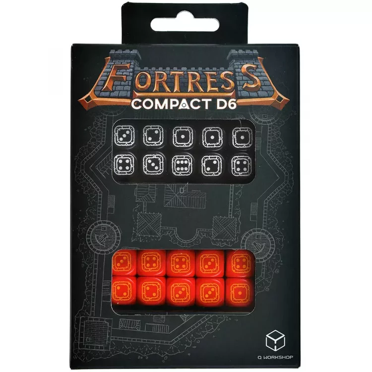 Fortress Compact D6: Black & Red