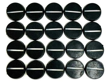 25mm Round Base (c прорезями, поштучно)