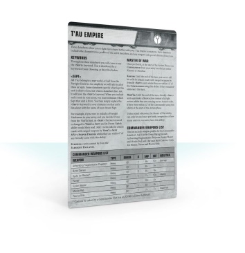 Apocalypse Datasheet Cards: T'au Empire
