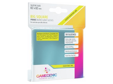 Протекторы Gamegenic Prime прозрачные (50 шт., 82x82 мм)