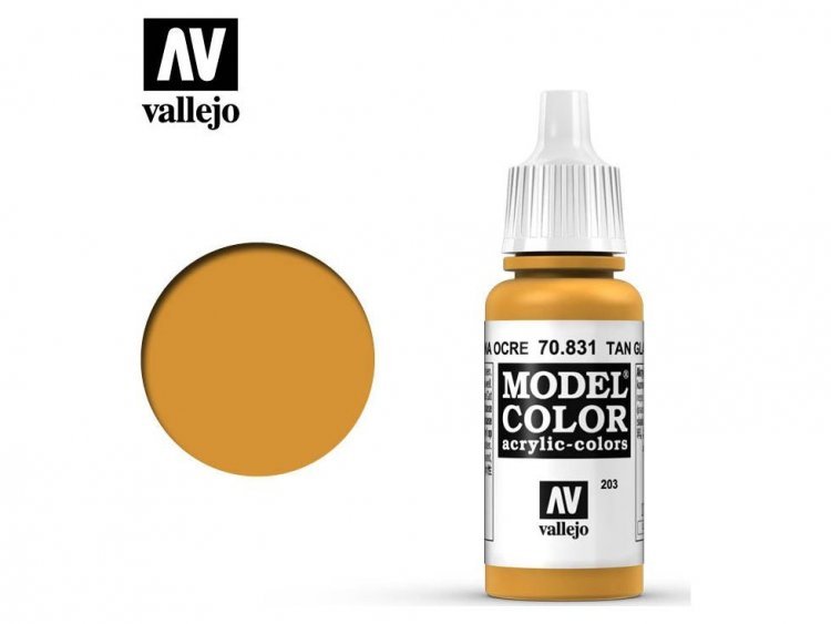 Краска Vallejo Model Color: Tan Glaze 70.831