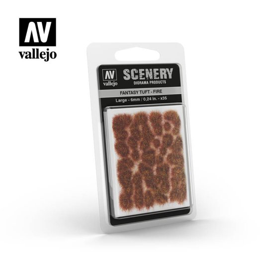 Пучки травы Vallejo Scenery: Fantasy Tuft Fire 6мм
