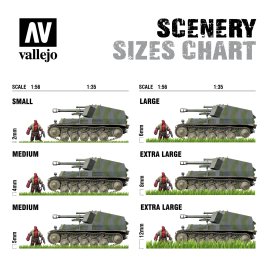 Пучки травы Vallejo Scenery: Fantasy Tuft Fire 6мм