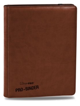 АЛЬБОМ &quot;Ultra-Pro&quot; &quot;PRO-BINDER&quot; (премиум с листами по 3х3 кармашка, искусственная кожа): коричневый