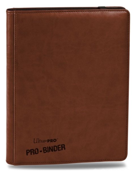 АЛЬБОМ &quot;Ultra-Pro&quot; &quot;PRO-BINDER&quot; (премиум с листами по 3х3 кармашка, искусственная кожа): коричневый