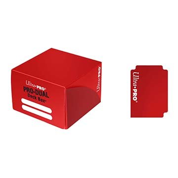 Коробочка &quot;Ultra-Pro&quot; PRO-DUAL (пластиковая, на 180 карт в протекторах): красная