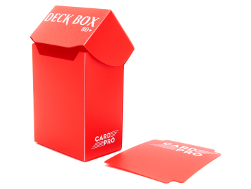 Пластиковая коробочка Card-Pro (красная, 73 мм, 80+ карт)