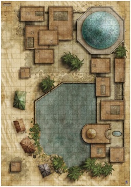 Pathfinder. НРИ. Вторая редакция. Большое игровое поле "Большая деревня"