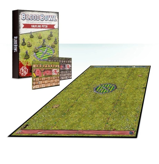 Blood Bowl Halfling Pitch: Double-sided Pitch and Dugouts