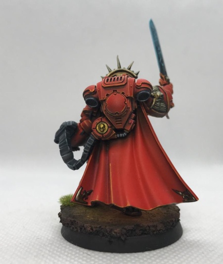 Warhammer 40k Blood Angels Primaris Captain in Gravis armour (Pro-Painted)