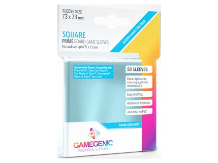 Протекторы Gamegenic Prime прозрачные (50 шт., 73x73 мм)