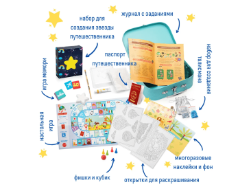 Чемоданчик с развлечениями "Путешествие вокруг света"