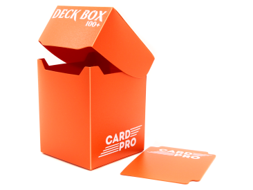Пластиковая коробочка Card-Pro (оранжевая, 73 мм, 100+ карт)