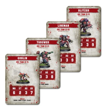 Blood Bowl: Orc Team Card Pack