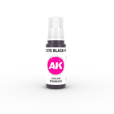 Краска AK Interactive Color Punch: Black Purple AK11270 (17 мл)