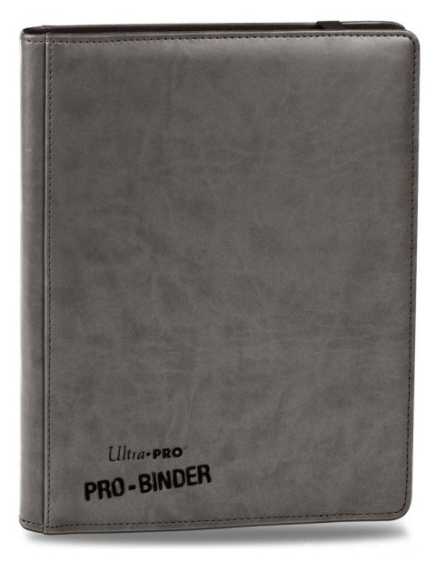 АЛЬБОМ &quot;Ultra-Pro&quot; &quot;PRO-BINDER&quot; (премиум с листами по 3х3 кармашка, искусственная кожа): серый
