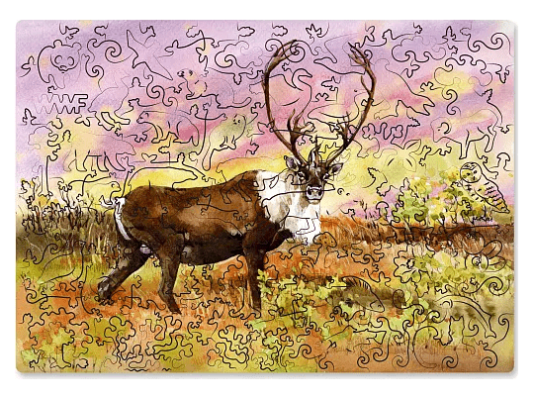 Настольная игра Пазл &quot;Дикий северный олень&quot;
