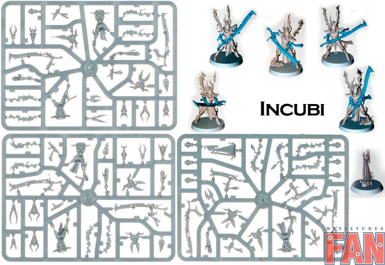 Warhammer 40000 Drukhari Incubi x5 new on sprue (Уценка)