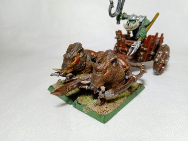 Warhammer Fantasy Age of Sigmar Orcs & Goblins Boarboy Chariot (Well Painted)