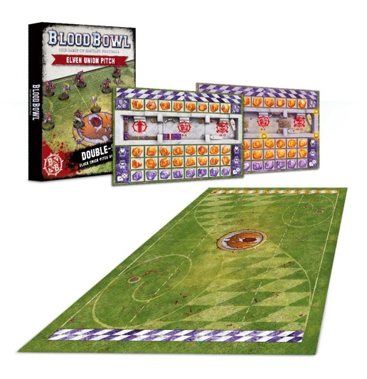 Blood Bowl:  Elven Union Pitch &amp; Dugouts