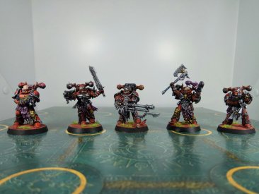 Warhammer 40k Word Bearers Chaos Space Marines x10 (Pro-Painted)