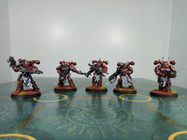 Warhammer 40k Word Bearers Chaos Space Marines x10 (Pro-Painted)
