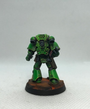 Warhammer 40k Salamanders Tactical Space Marine (Pro-Painted)