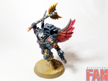 Warhammer 40k Space Marine Blood Angels Chaplain With Jump Pack (Pro-Painted)