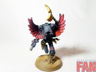 Warhammer 40k Space Marine Blood Angels Chaplain With Jump Pack (Pro-Painted)