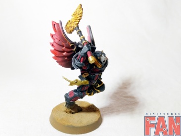 Warhammer 40k Space Marine Blood Angels Chaplain With Jump Pack (Pro-Painted)