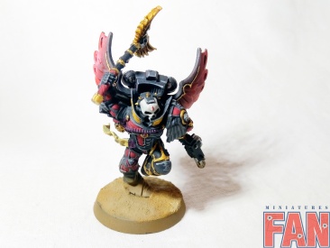 Warhammer 40k Space Marine Blood Angels Chaplain With Jump Pack (Pro-Painted)