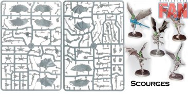 Warhammer 40000 Drukhari Scourges x5 new on sprue (Уценка)