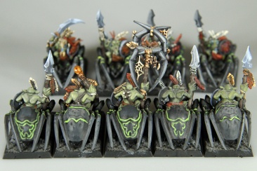 Warhammer Fantasy Battles Forest Goblin Spider Riders x9 (99120209009) (Painted)