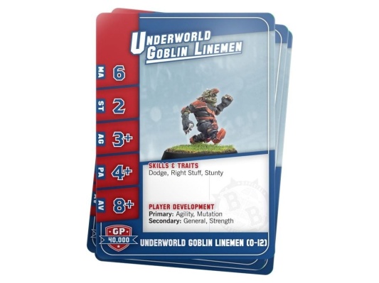 Underworld Denizens Team Card Pack (Предзаказ 2025, Blood Bowl)