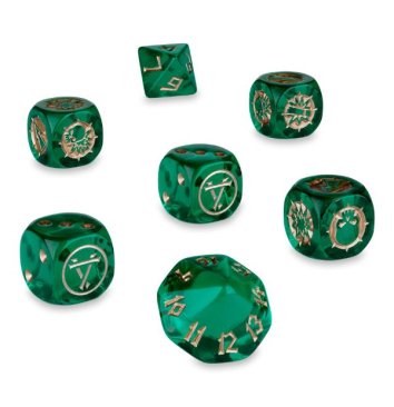 Blood Bowl Skavenblight Scramblers Dice Set (Limited, OOP, New Unopened)