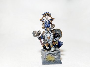 Warhammer Fantasy Battles AOS Dwarf Warden King Belegar Ironhammer (Pro-Painted)