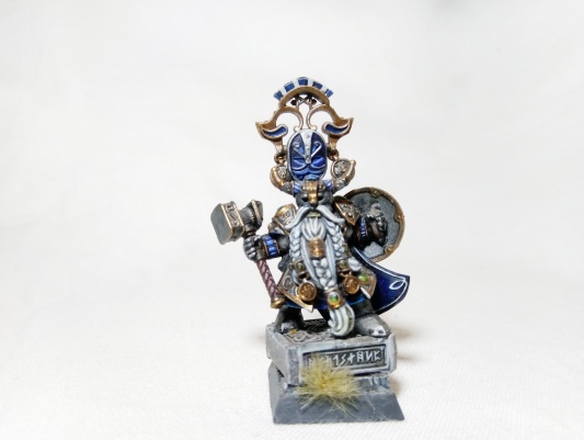Warhammer Fantasy Battles AOS Dwarf Warden King Belegar Ironhammer (Pro-Painted)