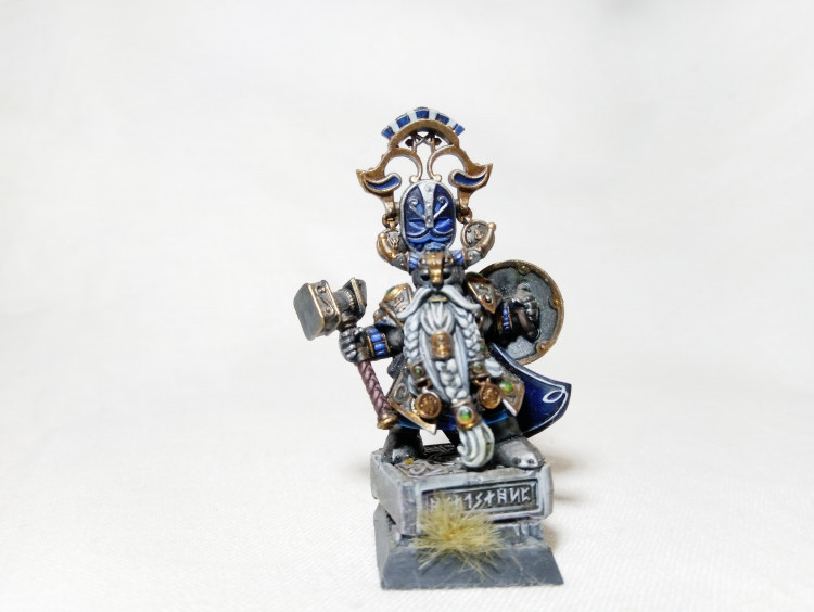 Warhammer Fantasy Battles AOS Dwarf Warden King Belegar Ironhammer (Pro-Painted)