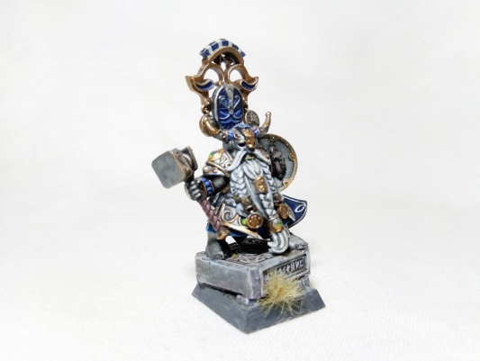 Warhammer Fantasy Battles AOS Dwarf Warden King Belegar Ironhammer (Pro-Painted)