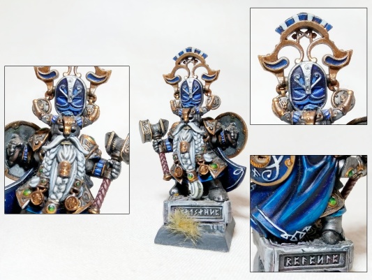 Warhammer Fantasy Battles AOS Dwarf Warden King Belegar Ironhammer (Pro-Painted)