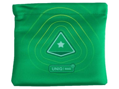Мешочек Uniqbag 15 MagneticWave (150х150 мм, зелёный)