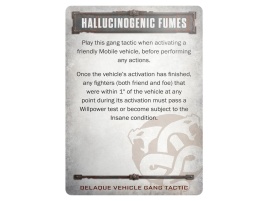 Delaque Vehicle Gang Tactics Cards (Necromunda)